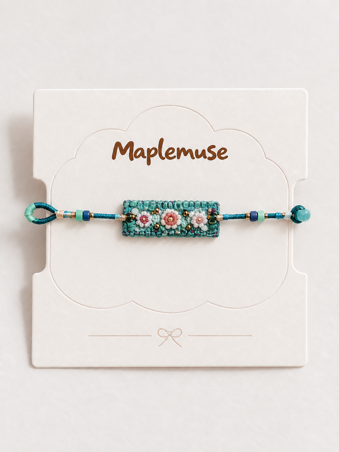 Lagoon Threadwork Beaded Bracelet
